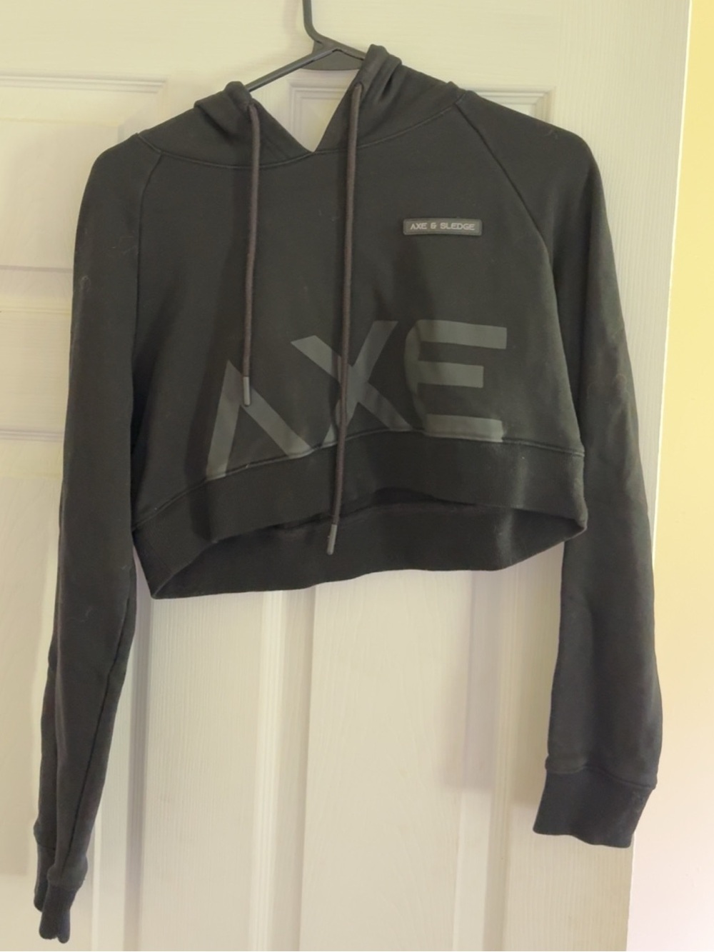 Axe and Sledge Cropped Hoodie - Women’s Small